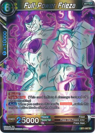 Full-Power Frieza - BT1-087 - Rare - Dragon Ball Super